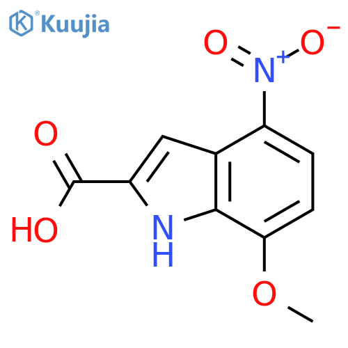 7-methoxy-4-nitro-1H-indole-2-carboxylic acid structure