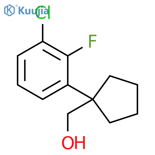 1-(3-chloro-2-fluorophenyl)cyclopentylmethanol structure