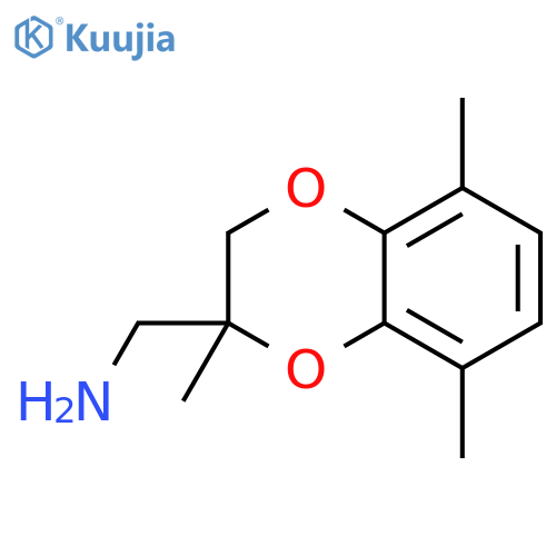 (2,5,8-trimethyl-2,3-dihydro-1,4-benzodioxin-2-yl)methanamine structure