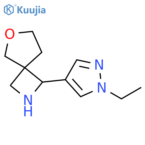 6-Oxa-2-azaspiro[3.4]octane, 1-(1-ethyl-1H-pyrazol-4-yl)- structure