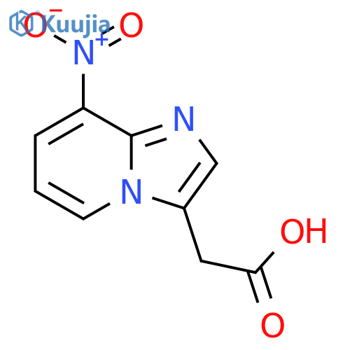 2-{8-nitroimidazo1,2-apyridin-3-yl}acetic acid structure