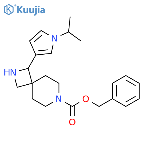benzyl 1-1-(propan-2-yl)-1H-pyrrol-3-yl-2,7-diazaspiro3.5nonane-7-carboxylate structure