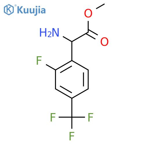 methyl 2-amino-2-2-fluoro-4-(trifluoromethyl)phenylacetate structure