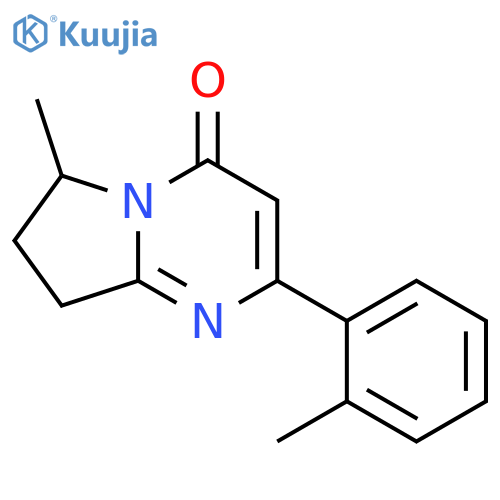 6-methyl-2-(2-methylphenyl)-4H,6H,7H,8H-pyrrolo1,2-apyrimidin-4-one structure