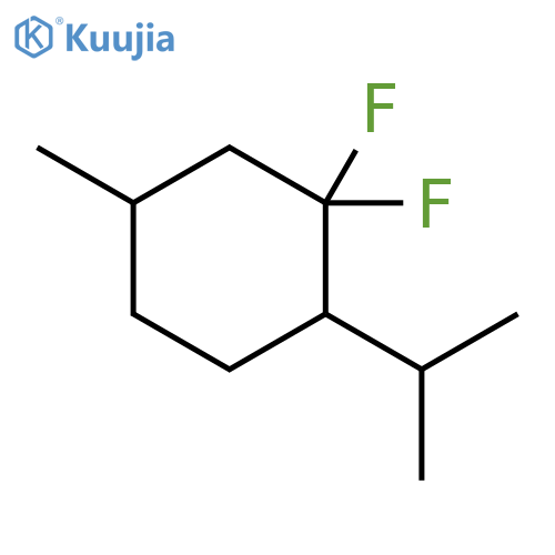1,1-difluoro-5-methyl-2-(propan-2-yl)cyclohexane structure