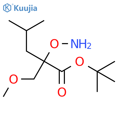 tert-butyl 2-(aminooxy)-2-(methoxymethyl)-4-methylpentanoate structure