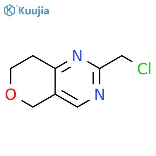 2-(chloromethyl)-5H,7H,8H-pyrano4,3-dpyrimidine structure