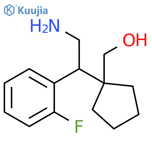 {1-2-amino-1-(2-fluorophenyl)ethylcyclopentyl}methanol structure