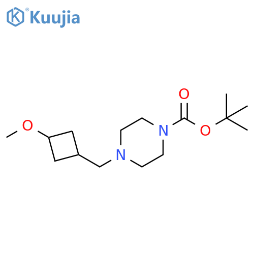 tert-butyl 4-(3-methoxycyclobutyl)methylpiperazine-1-carboxylate structure