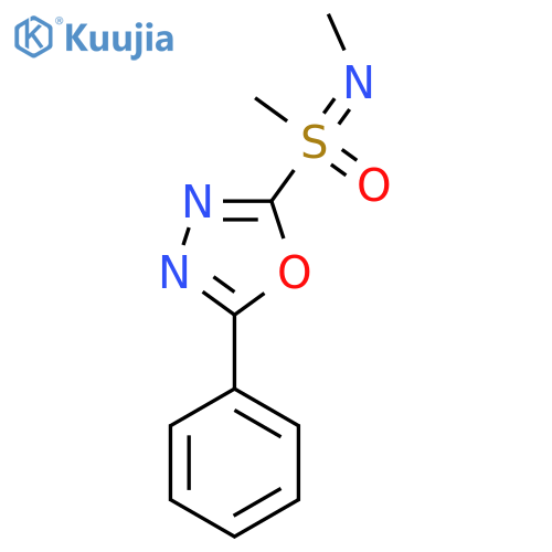 methylmethyl(oxo)(5-phenyl-1,3,4-oxadiazol-2-yl)-lambda6-sulfanylideneamine structure