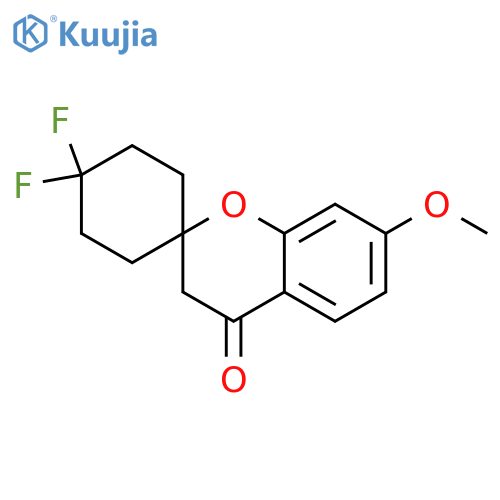 4',4'-difluoro-7-methoxy-3,4-dihydrospiro1-benzopyran-2,1'-cyclohexane-4-one structure