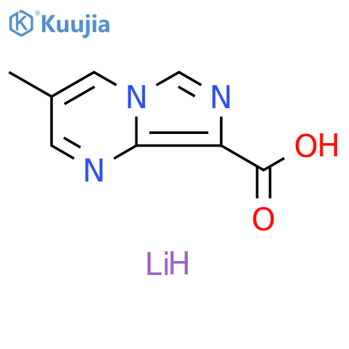 lithium(1+) ion 3-methylimidazo1,5-apyrimidine-8-carboxylate structure