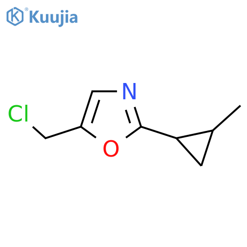 5-(Chloromethyl)-2-(2-methylcyclopropyl)-1,3-oxazole structure