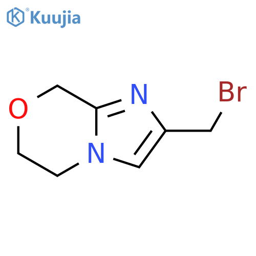 8H-Imidazo[2,1-c][1,4]oxazine, 2-(bromomethyl)-5,6-dihydro- structure