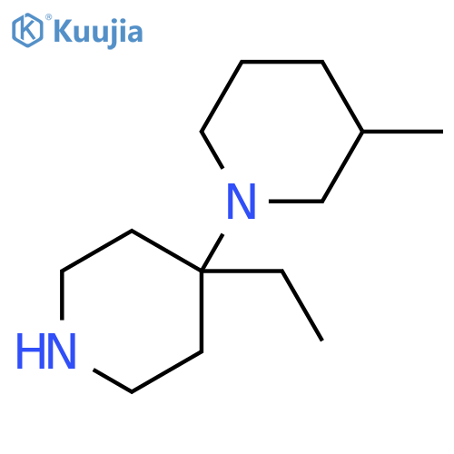 4-ethyl-4-(3-methylpiperidin-1-yl)piperidine structure