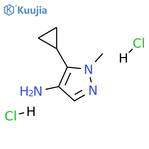 5-cyclopropyl-1-methyl-1H-pyrazol-4-amine dihydrochloride structure