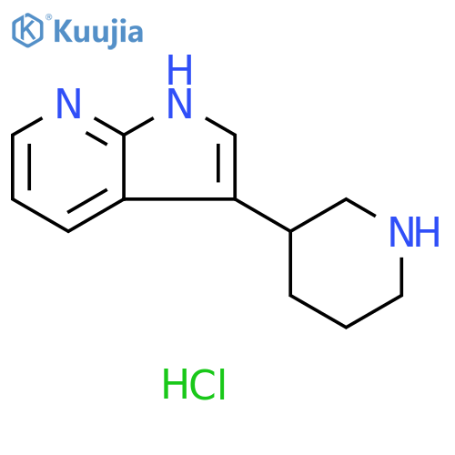 3-{1H-Pyrrolo2,3-bpyridin-3-yl}piperidine Dihydrochloride structure