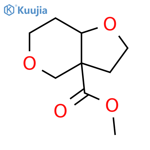 4H-Furo[3,2-c]pyran-3a(6H)-carboxylic acid, tetrahydro-, methyl ester structure