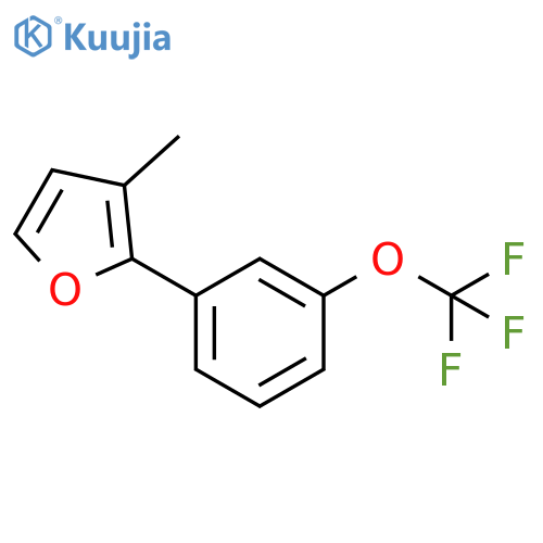 3-methyl-2-3-(trifluoromethoxy)phenylfuran structure