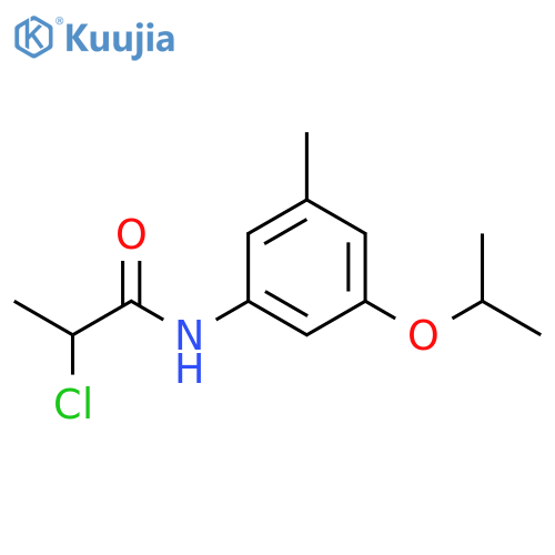 2-chloro-N-3-methyl-5-(propan-2-yloxy)phenylpropanamide structure