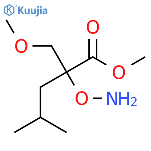 methyl 2-(aminooxy)-2-(methoxymethyl)-4-methylpentanoate structure