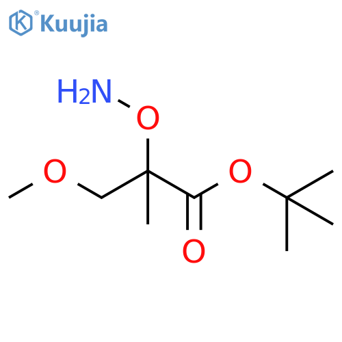 tert-butyl 2-(aminooxy)-3-methoxy-2-methylpropanoate structure