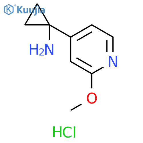 1-(2-methoxypyridin-4-yl)cyclopropan-1-amine dihydrochloride structure