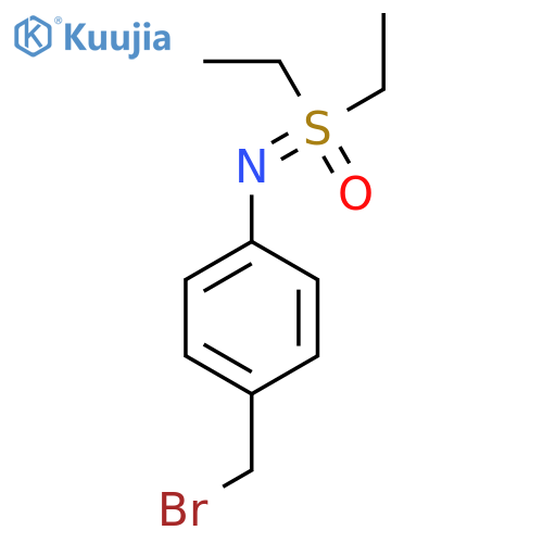 {4-(bromomethyl)phenylimino}diethyl-lambda6-sulfanone structure