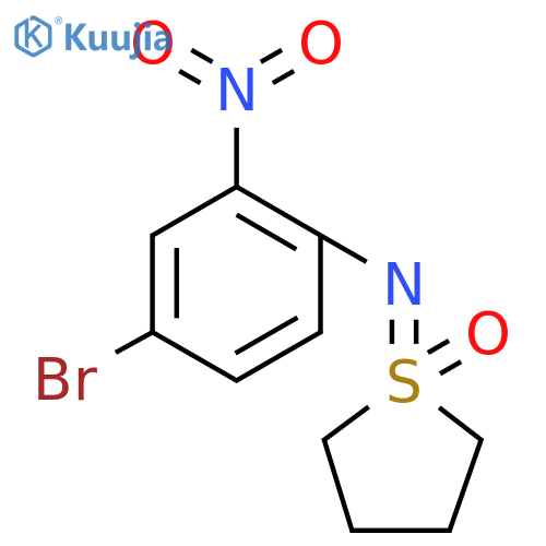 1-(4-bromo-2-nitrophenyl)imino-1lambda6-thiolan-1-one structure
