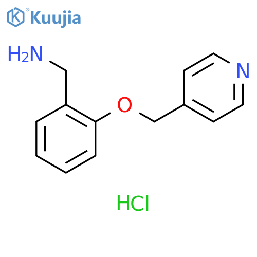 {2-(Pyridin-4-yl)methoxyphenyl}methanamine dihydrochloride structure