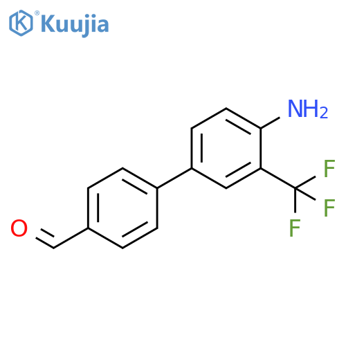4-4-amino-3-(trifluoromethyl)phenylbenzaldehyde structure