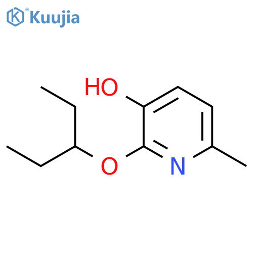 6-methyl-2-(pentan-3-yloxy)pyridin-3-ol structure