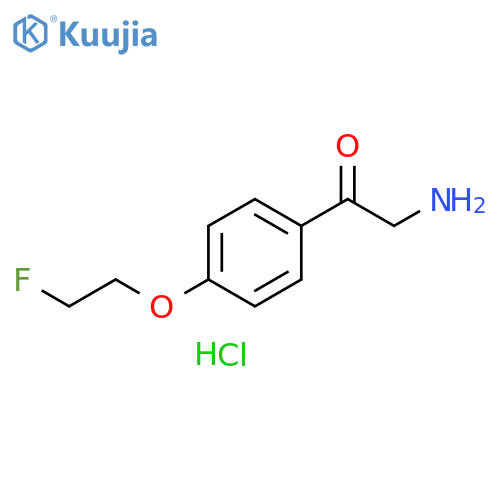 2-Amino-1-4-(2-fluoroethoxy)phenylethan-1-one Hydrochloride structure
