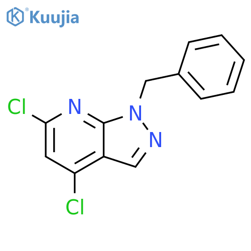 1-benzyl-4,6-dichloro-1H-pyrazolo3,4-bpyridine structure