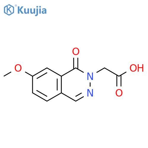 2-(7-methoxy-1-oxo-1,2-dihydrophthalazin-2-yl)acetic acid structure