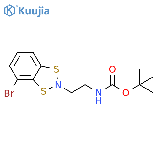 tert-butyl N-2-(4-bromo-2H-1,3,2-benzodithiazol-2-yl)ethylcarbamate structure
