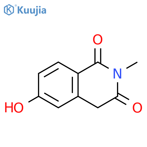 6-hydroxy-2-methyl-1,2,3,4-tetrahydroisoquinoline-1,3-dione structure