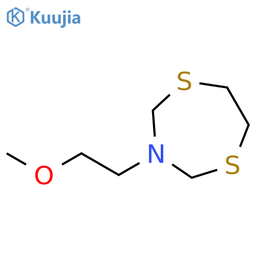 3-(2-methoxyethyl)-1,5,3-dithiazepane structure