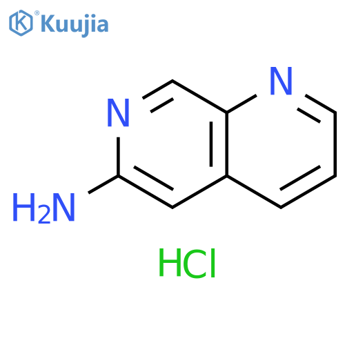 1,7-naphthyridin-6-amine dihydrochloride structure