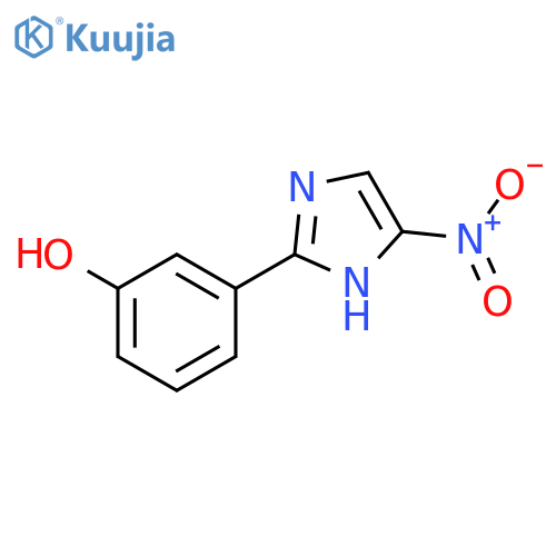 3-(4-nitro-1H-imidazol-2-yl)phenol structure