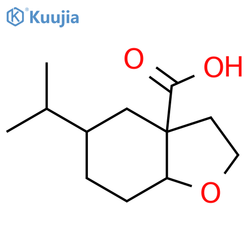 3a(4H)-Benzofurancarboxylic acid, hexahydro-5-(1-methylethyl)- structure