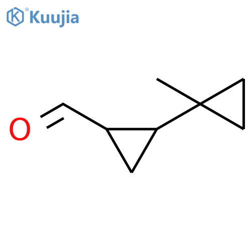 2-(1-methylcyclopropyl)cyclopropane-1-carbaldehyde structure