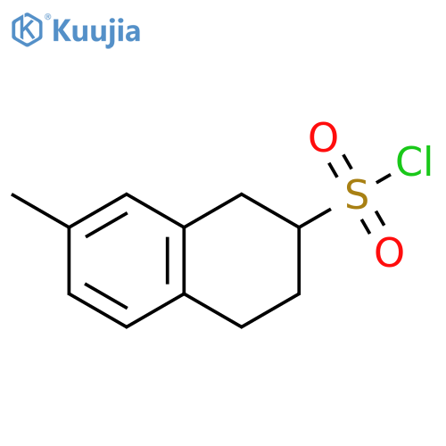 7-methyl-1,2,3,4-tetrahydronaphthalene-2-sulfonyl chloride structure
