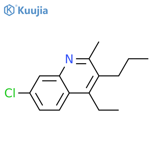7-chloro-4-ethyl-2-methyl-3-propylquinoline structure