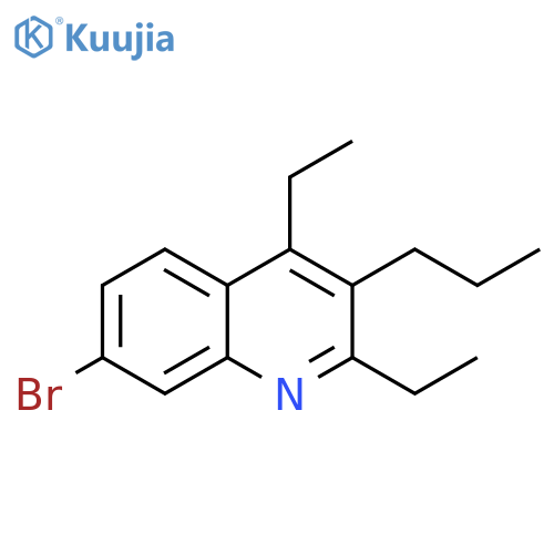 7-bromo-2,4-diethyl-3-propylquinoline structure