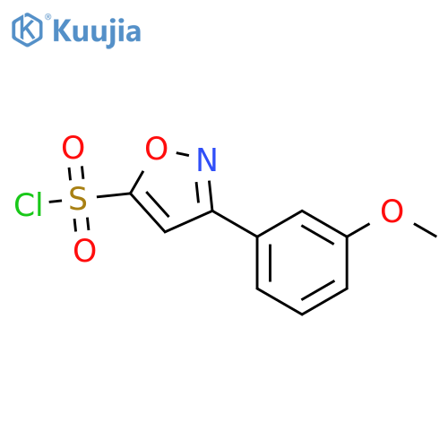 3-(3-methoxyphenyl)-1,2-oxazole-5-sulfonyl chloride structure