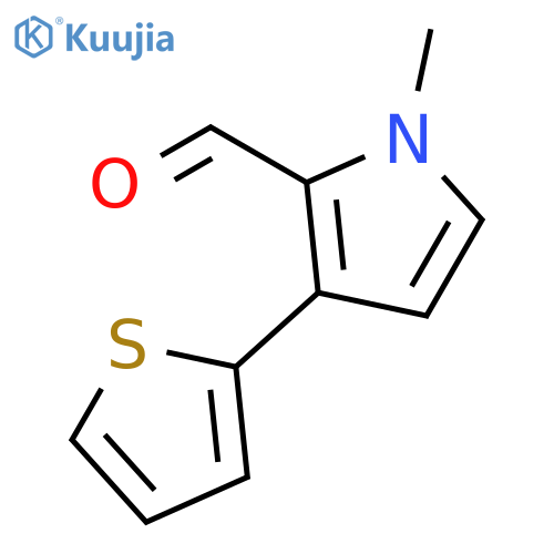 1-methyl-3-(thiophen-2-yl)-1H-pyrrole-2-carbaldehyde structure