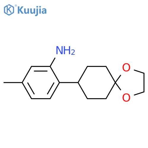 2-(1,4-Dioxaspiro[4.5]decan-8-yl)-5-methylaniline structure