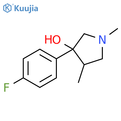 3-(4-fluorophenyl)-1,4-dimethylpyrrolidin-3-ol structure