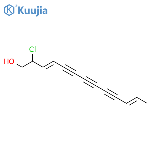 3,11-Tridecadiene-5,7,9-triyn-1-ol,2-chloro- structure